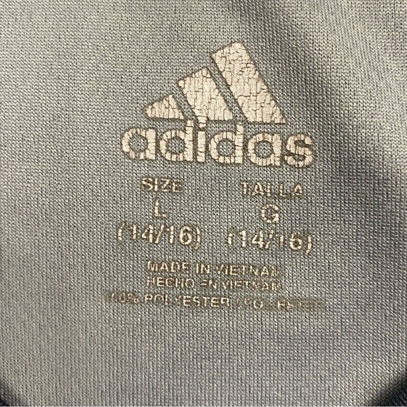 Youth Adidas Sports Shirt - Boy’s Size L 14/16 - Picture 5 of 5